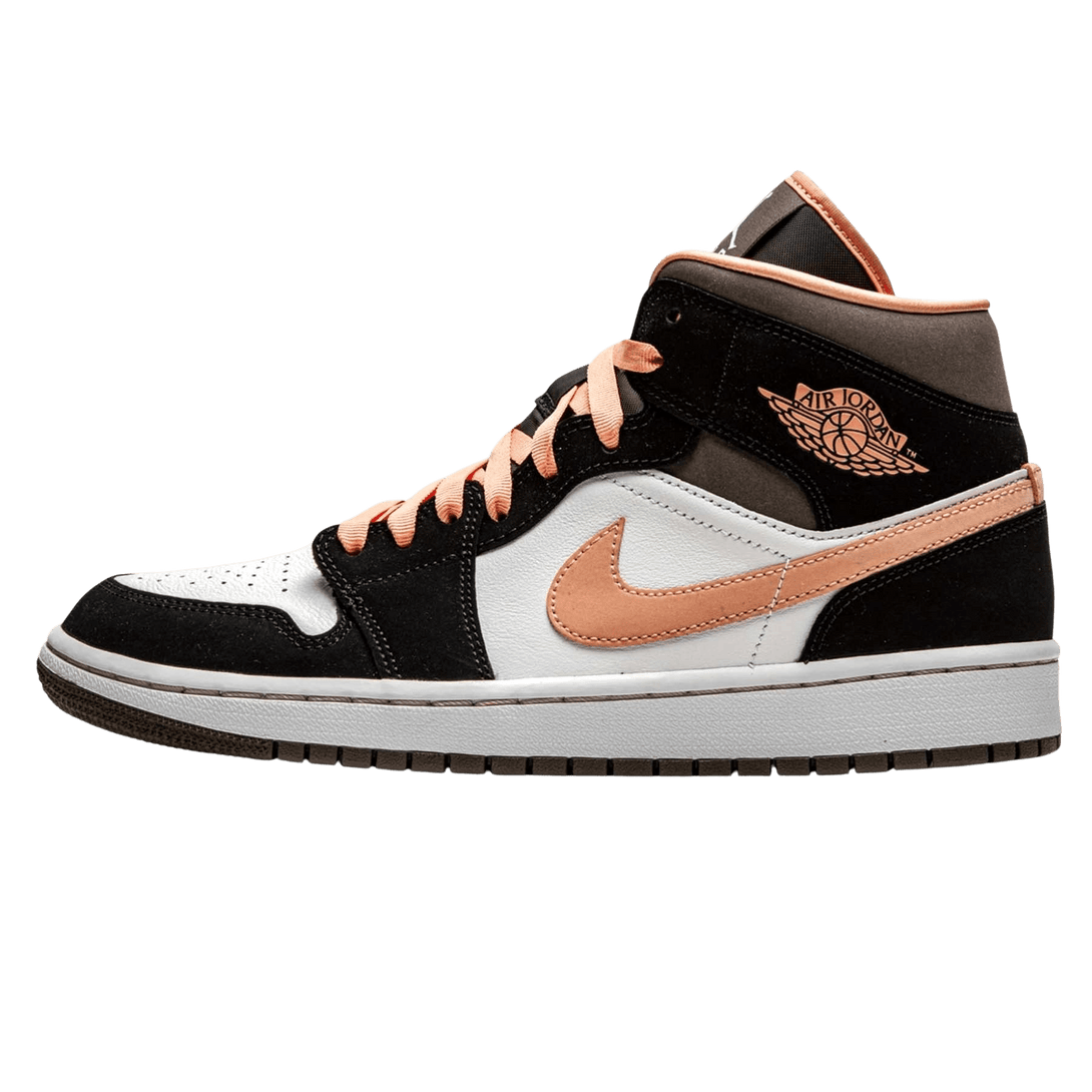 Air Jordan 1 Wmns Mid SE 'Peach Mocha'- Streetwear Fashion - lacezy.com