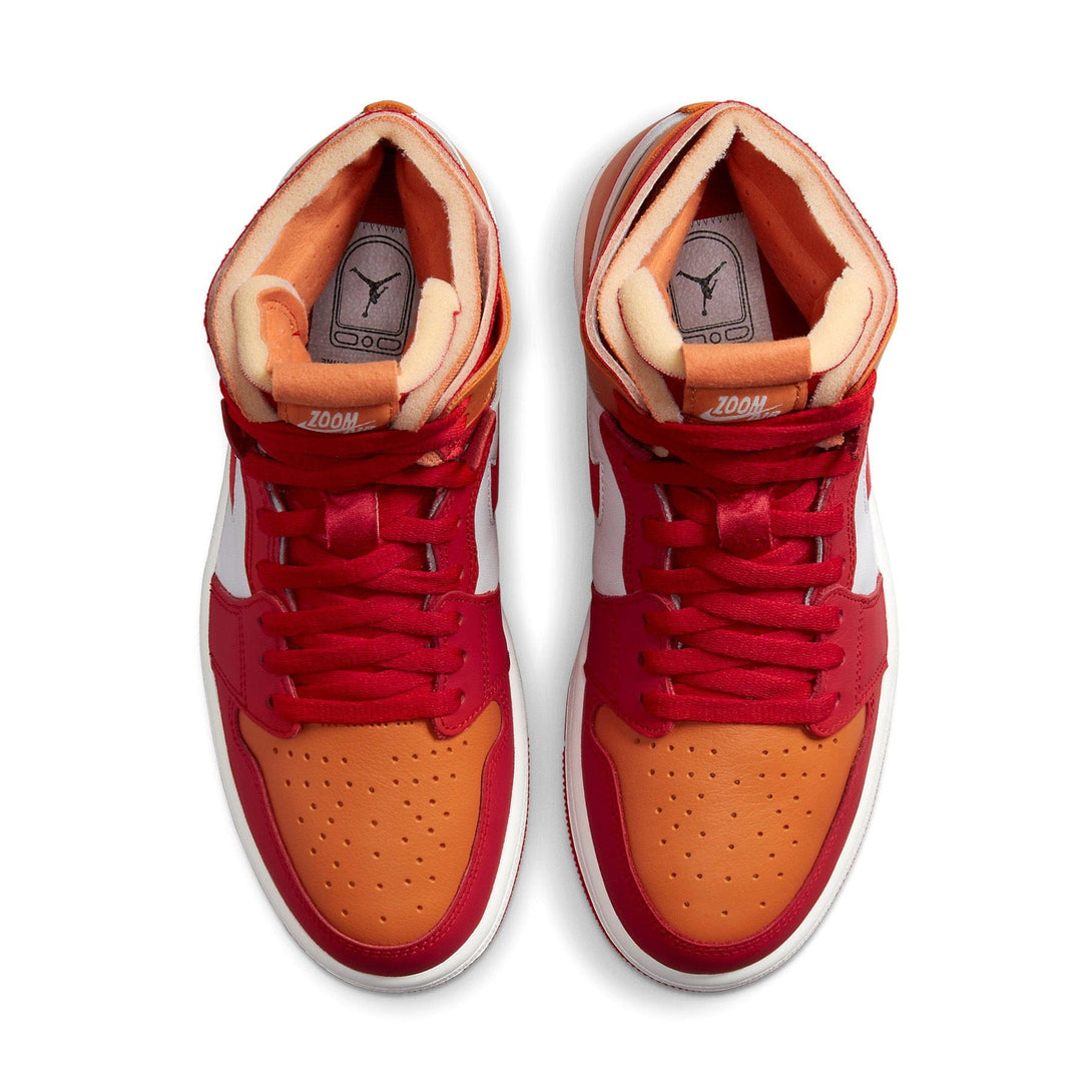 Air Jordan 1 Zoom Air Comfort Wmns 'Fire Red Hot Curry'- Streetwear Fashion - lacezy.com