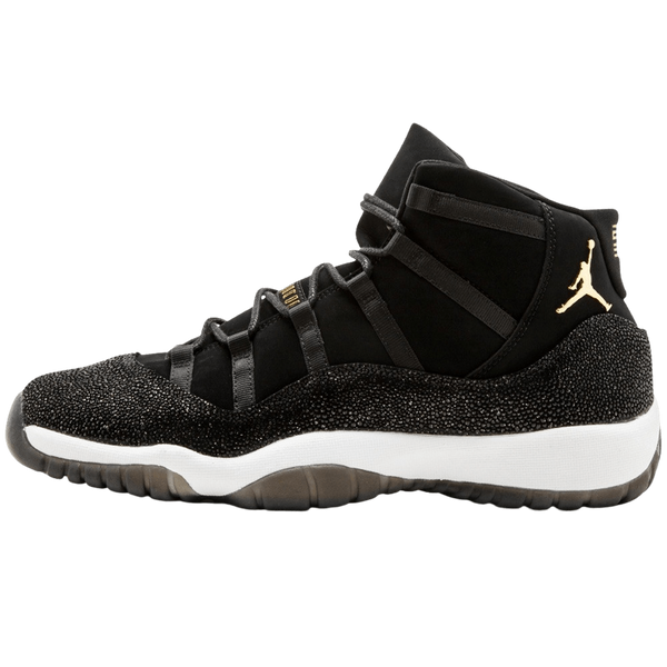 Air Jordan 11 HC Heiress GG Black-Metallic Gold- Streetwear Fashion - lacezy.com