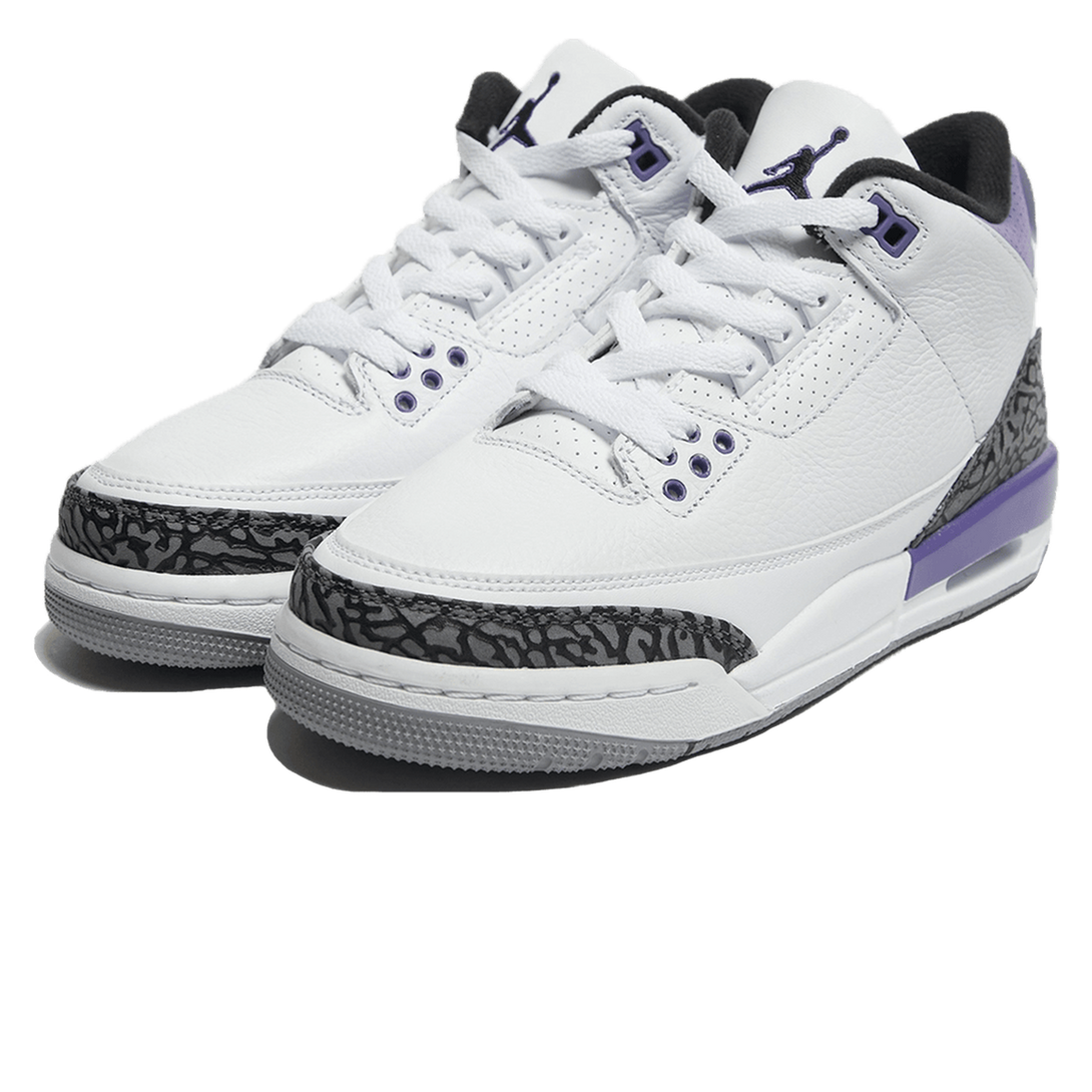 Air Jordan 3 Retro 'Dark Iris'- Streetwear Fashion - lacezy.com