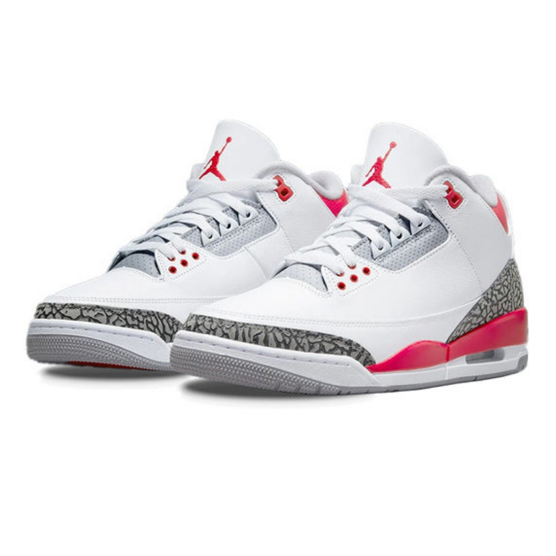 Air Jordan 3 Retro 'Fire Red'- Streetwear Fashion - lacezy.com