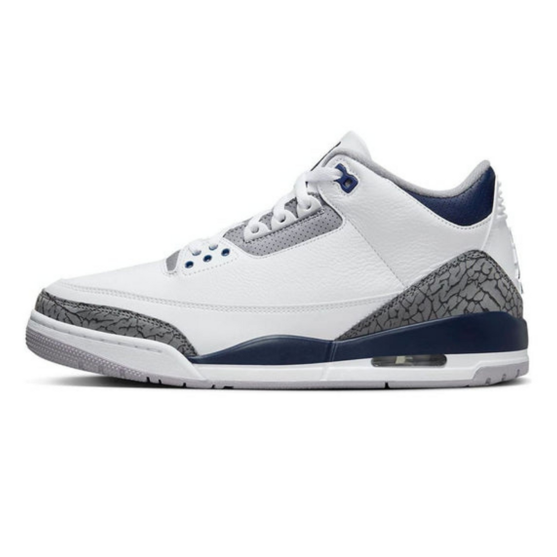 Air Jordan 3 Retro 'Midnight Navy'- Streetwear Fashion - lacezy.com