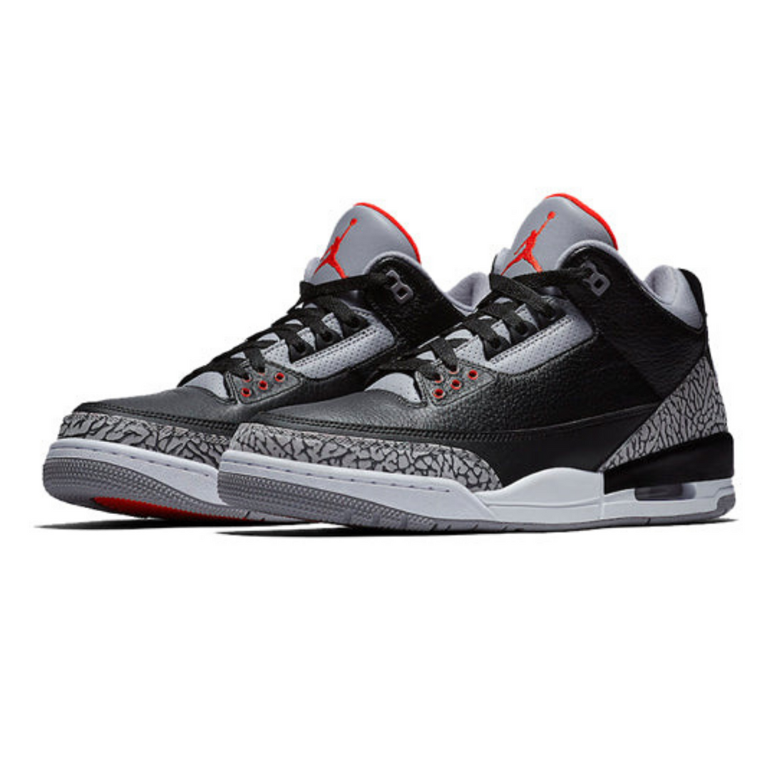 Air Jordan 3 Retro OG 'Black Cement' 2018- Streetwear Fashion - lacezy.com