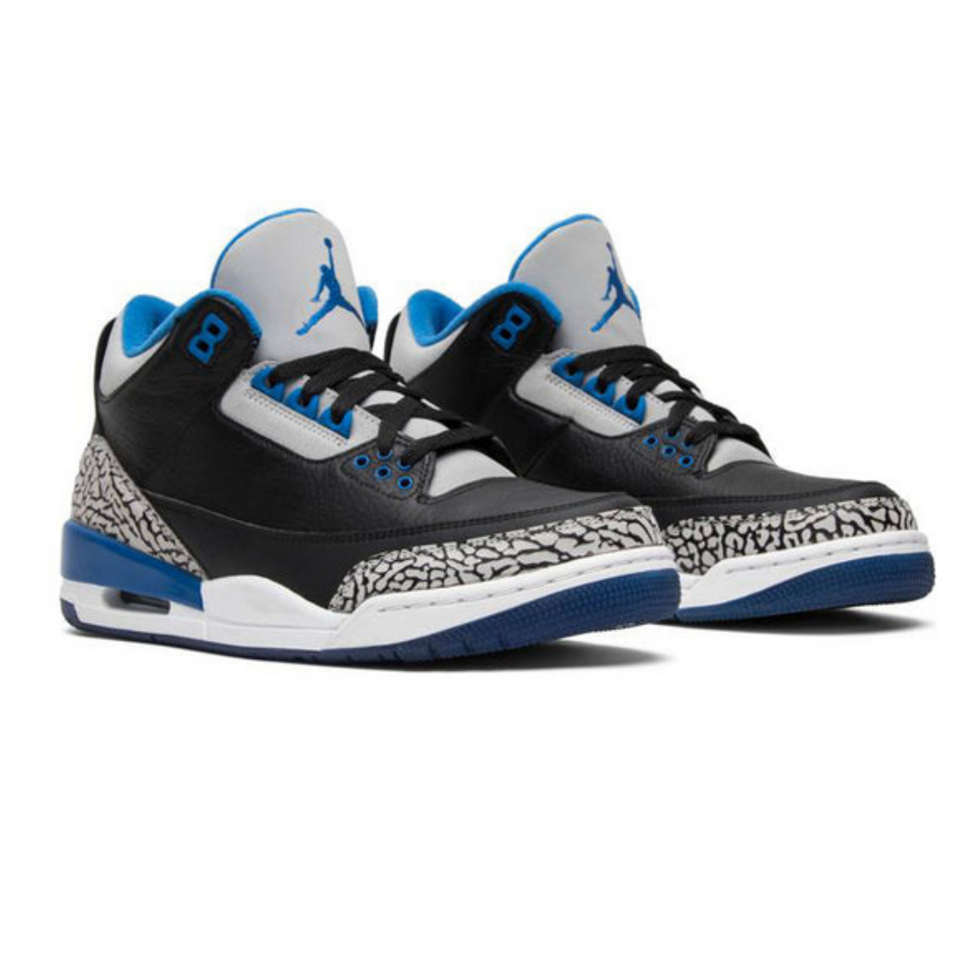 Air Jordan 3 Retro 'Sport Blue'- Streetwear Fashion - lacezy.com