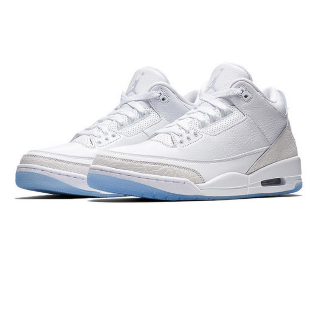 Air Jordan 3 Retro 'Triple White'- Streetwear Fashion - lacezy.com