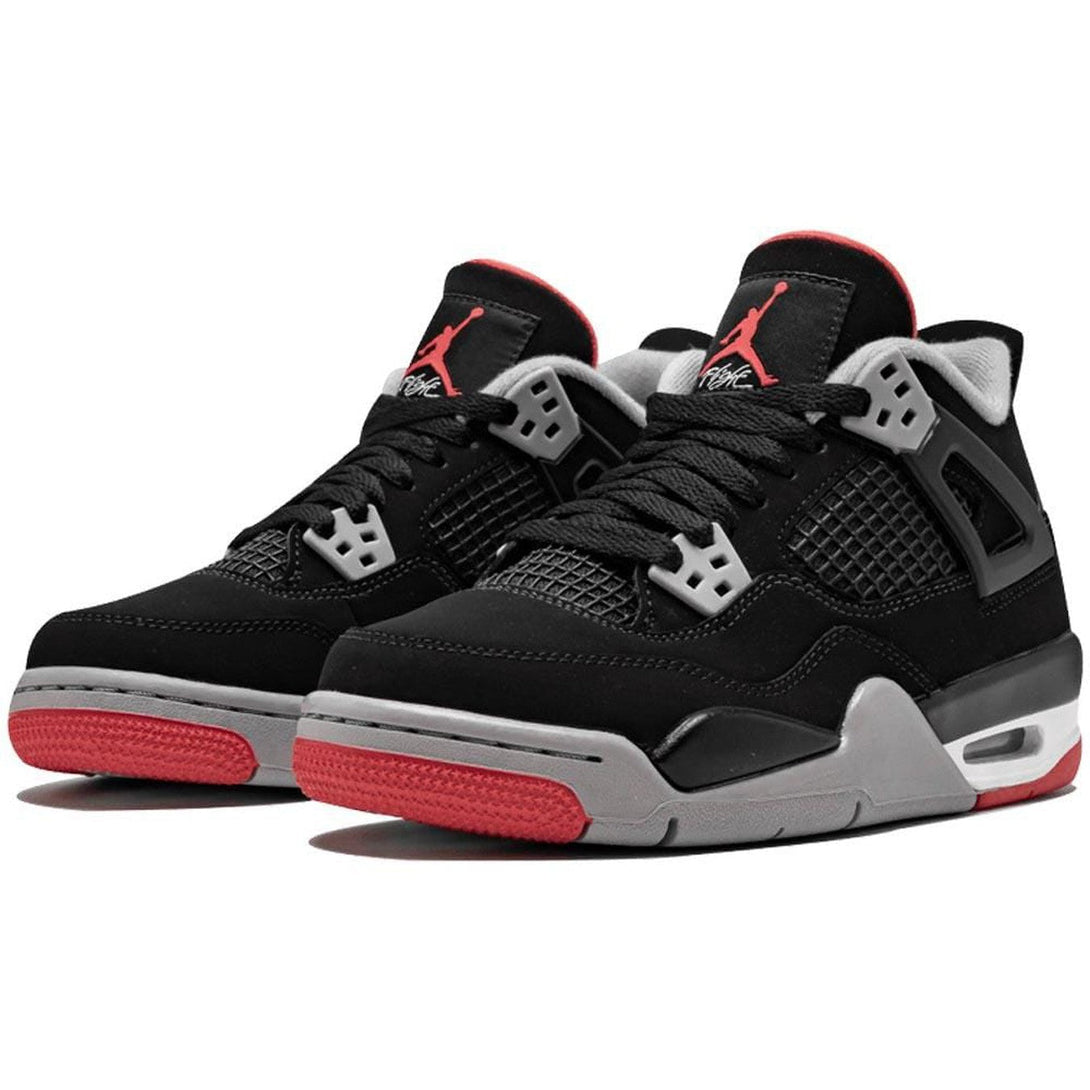 Air Jordan 4 Bred (GS)- Streetwear Fashion - lacezy.com