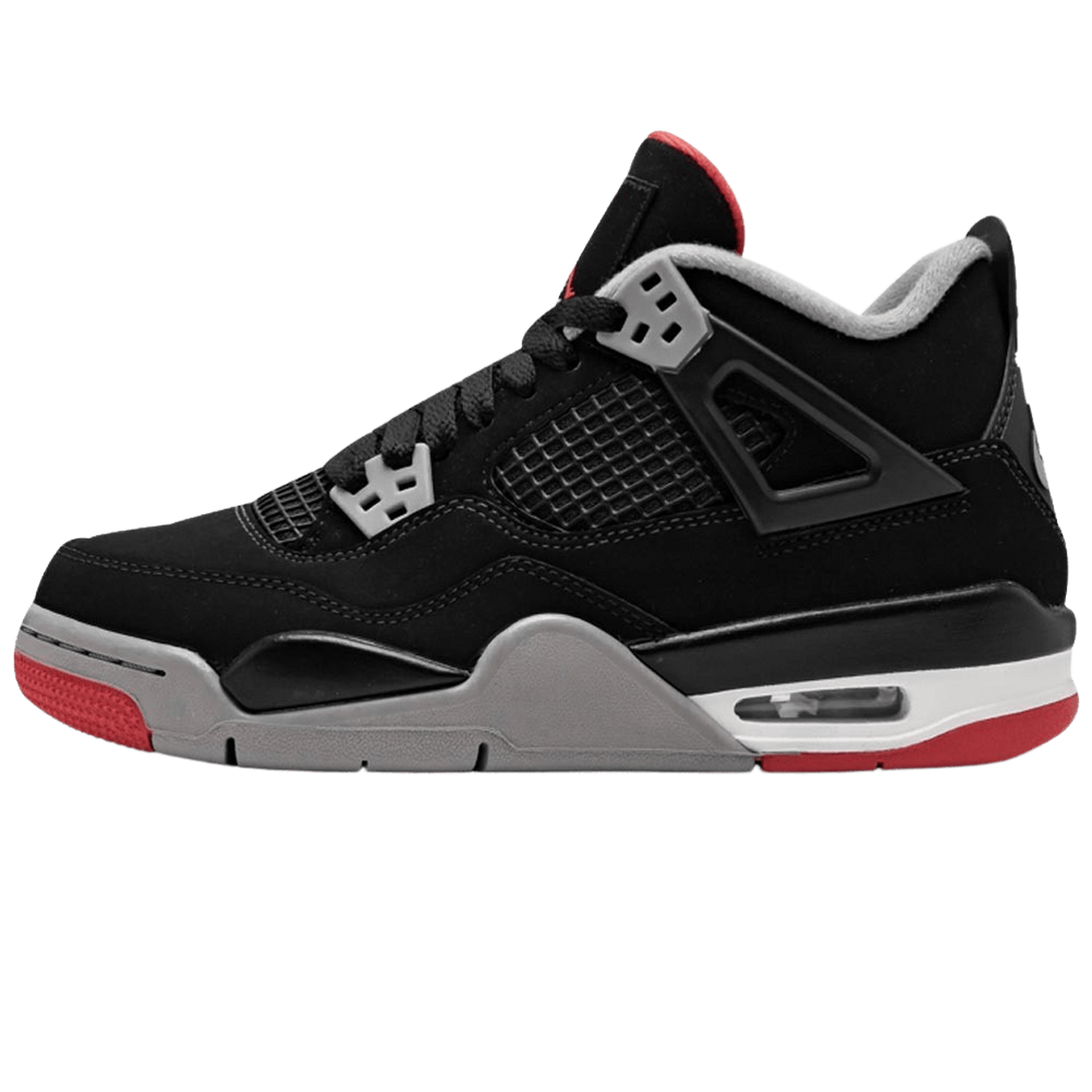 Air Jordan 4 Bred (GS)- Streetwear Fashion - lacezy.com