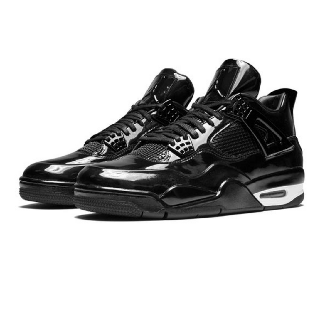 Air Jordan 4 Retro 11Lab4 'Black Patent Leather'- Streetwear Fashion - lacezy.com