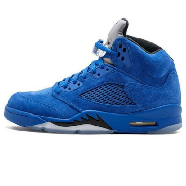 Air Jordan 5 Retro 'Blue Suede'- Streetwear Fashion - lacezy.com