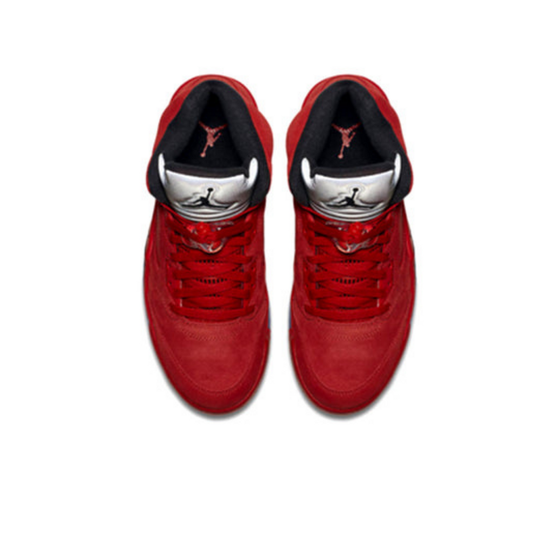 Air Jordan 5 Retro 'Red Suede'- Streetwear Fashion - lacezy.com