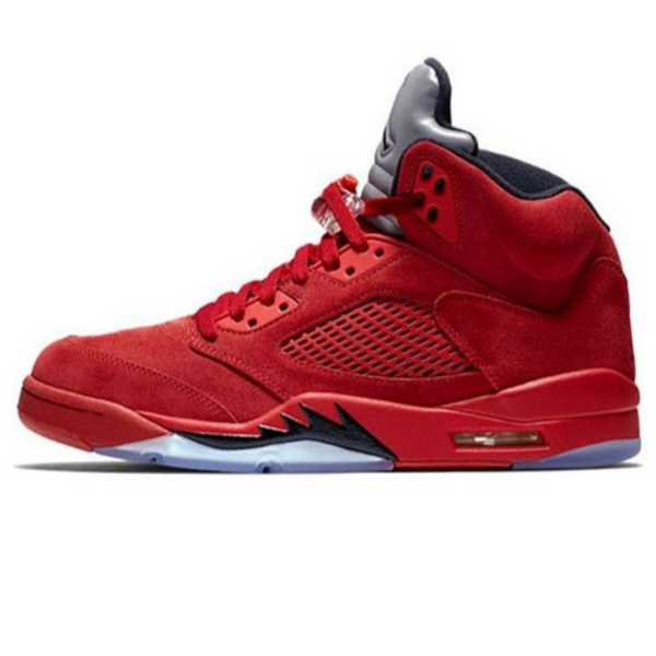 Air Jordan 5 Retro 'Red Suede'- Streetwear Fashion - lacezy.com