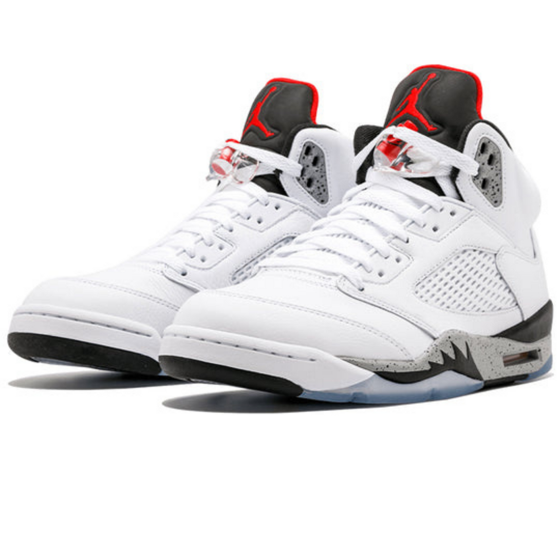 Air Jordan 5 Retro 'White Cement'- Streetwear Fashion - lacezy.com