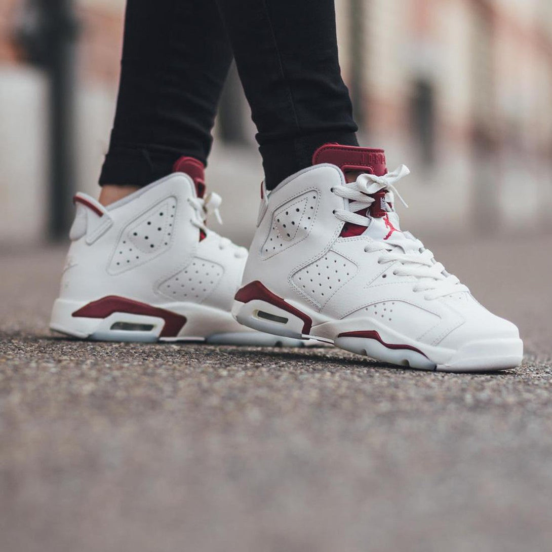 Air Jordan 6 Retro Maroon- Streetwear Fashion - lacezy.com