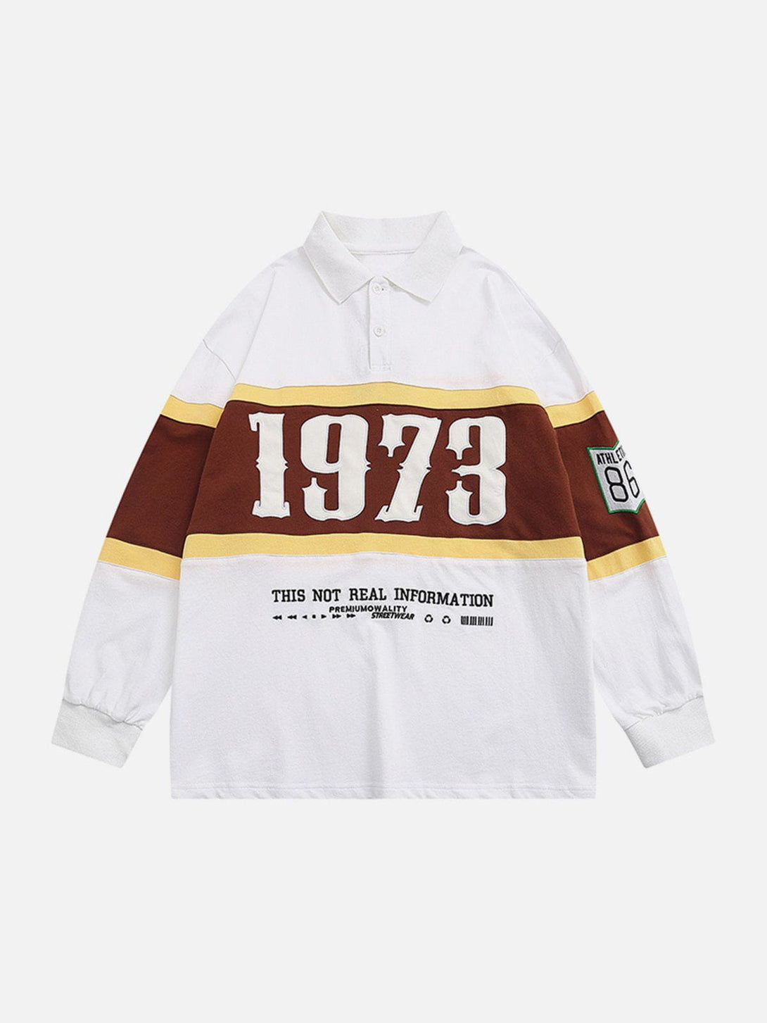 Lacezy - "1973" Polo Sweatshirt- Streetwear Fashion - lacezy.com