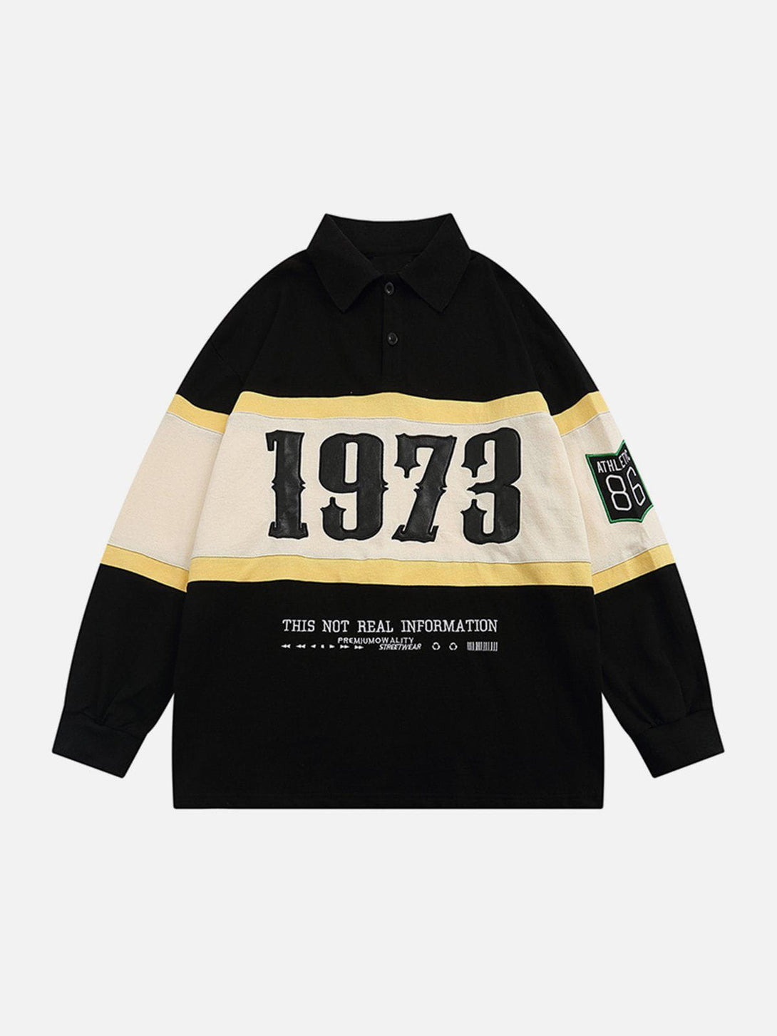 Lacezy - "1973" Polo Sweatshirt- Streetwear Fashion - lacezy.com