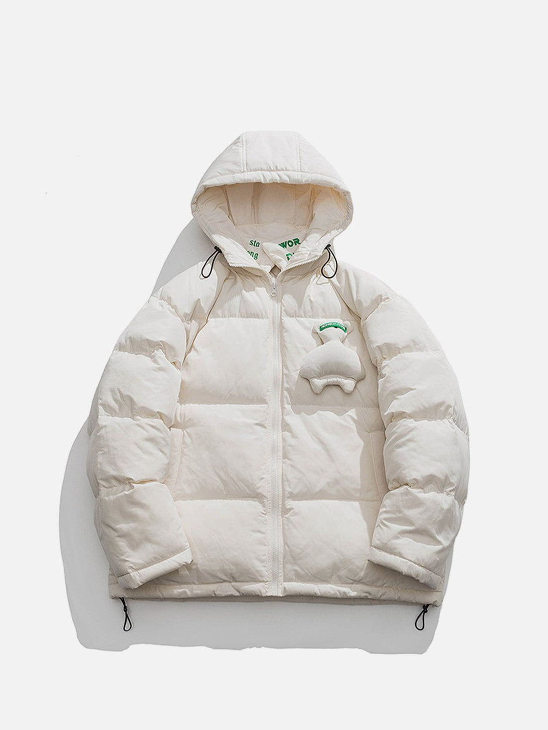 Lacezy - 3D Doll Hooded Winter Coat- Streetwear Fashion - lacezy.com