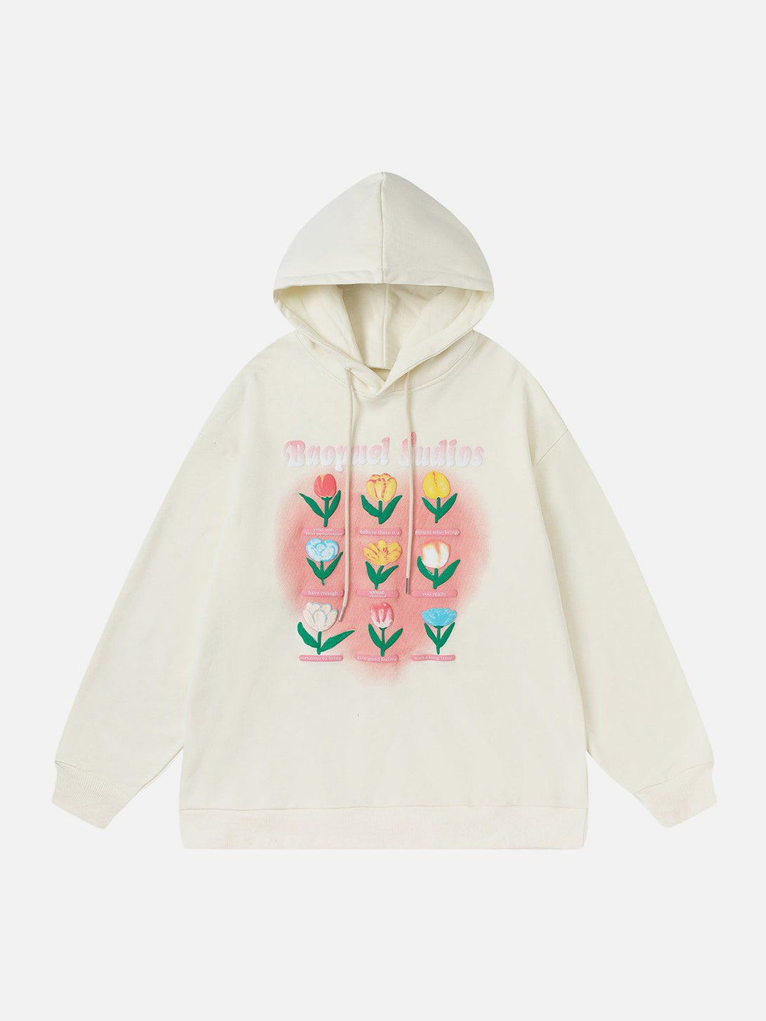 Lacezy - 3D Flower Embroidery Hoodie- Streetwear Fashion - lacezy.com