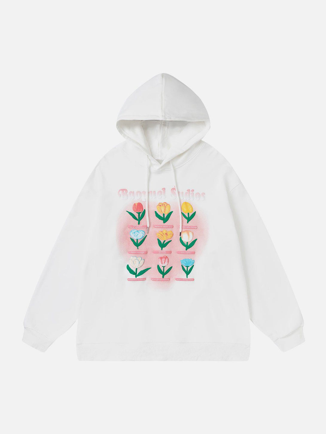 Lacezy - 3D Flower Embroidery Hoodie- Streetwear Fashion - lacezy.com