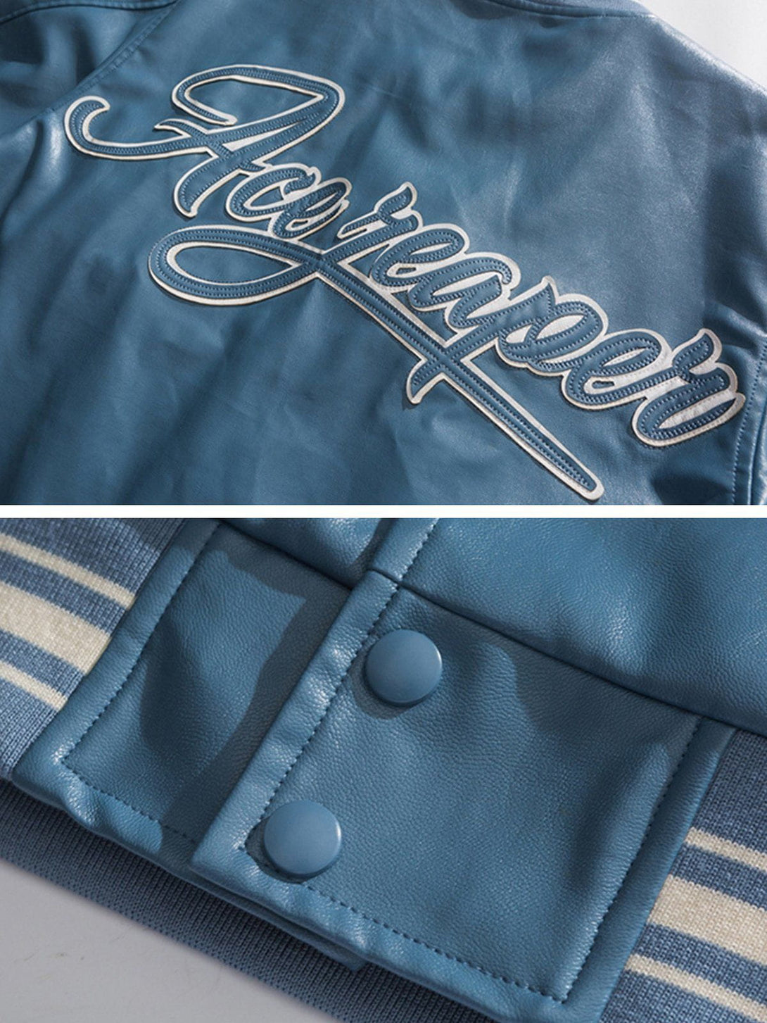 Lacezy - 3D Letter Embroidery Jacket- Streetwear Fashion - lacezy.com