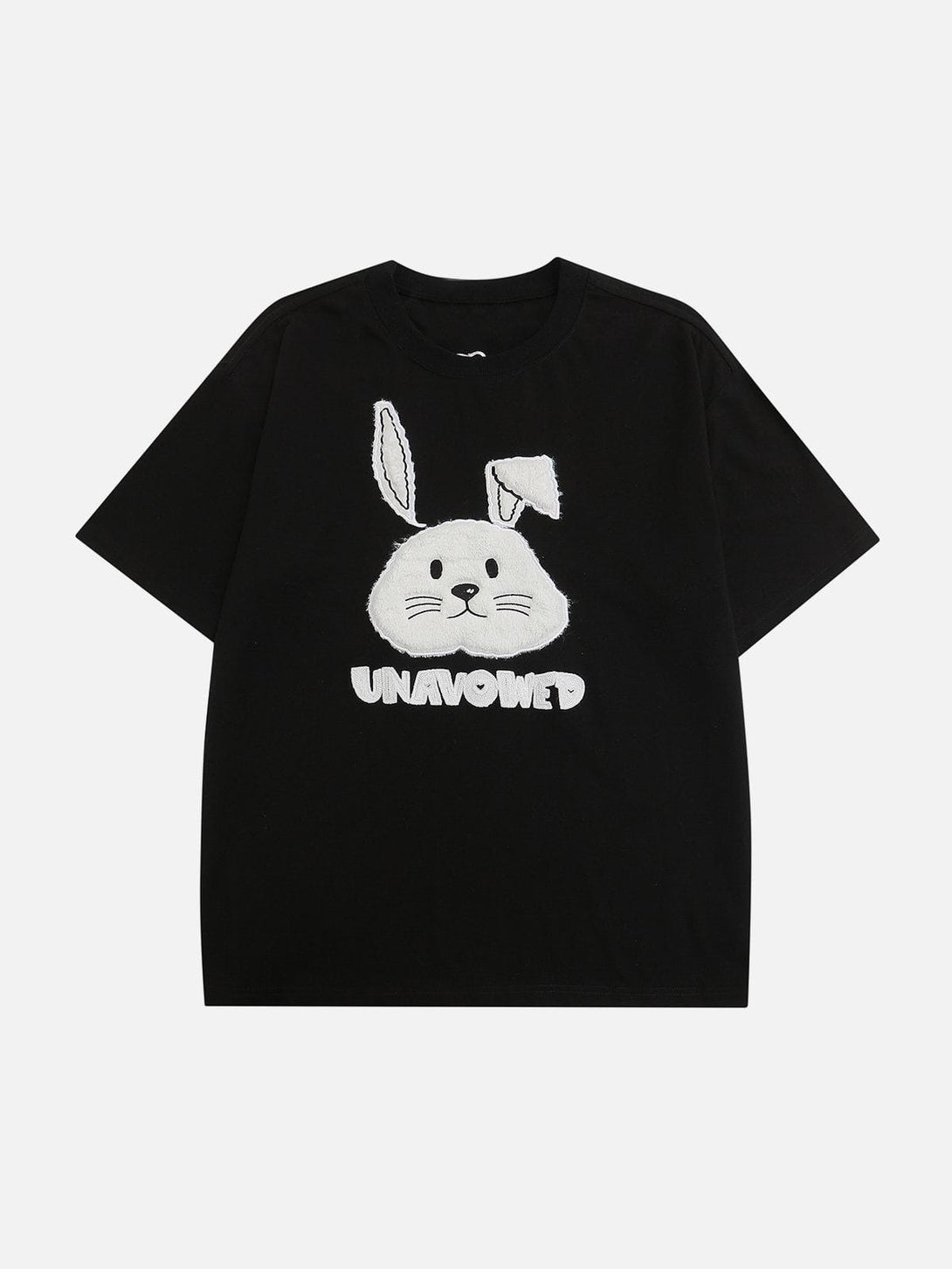 Lacezy - 3D Rabbit Embroidery Tee- Streetwear Fashion - lacezy.com