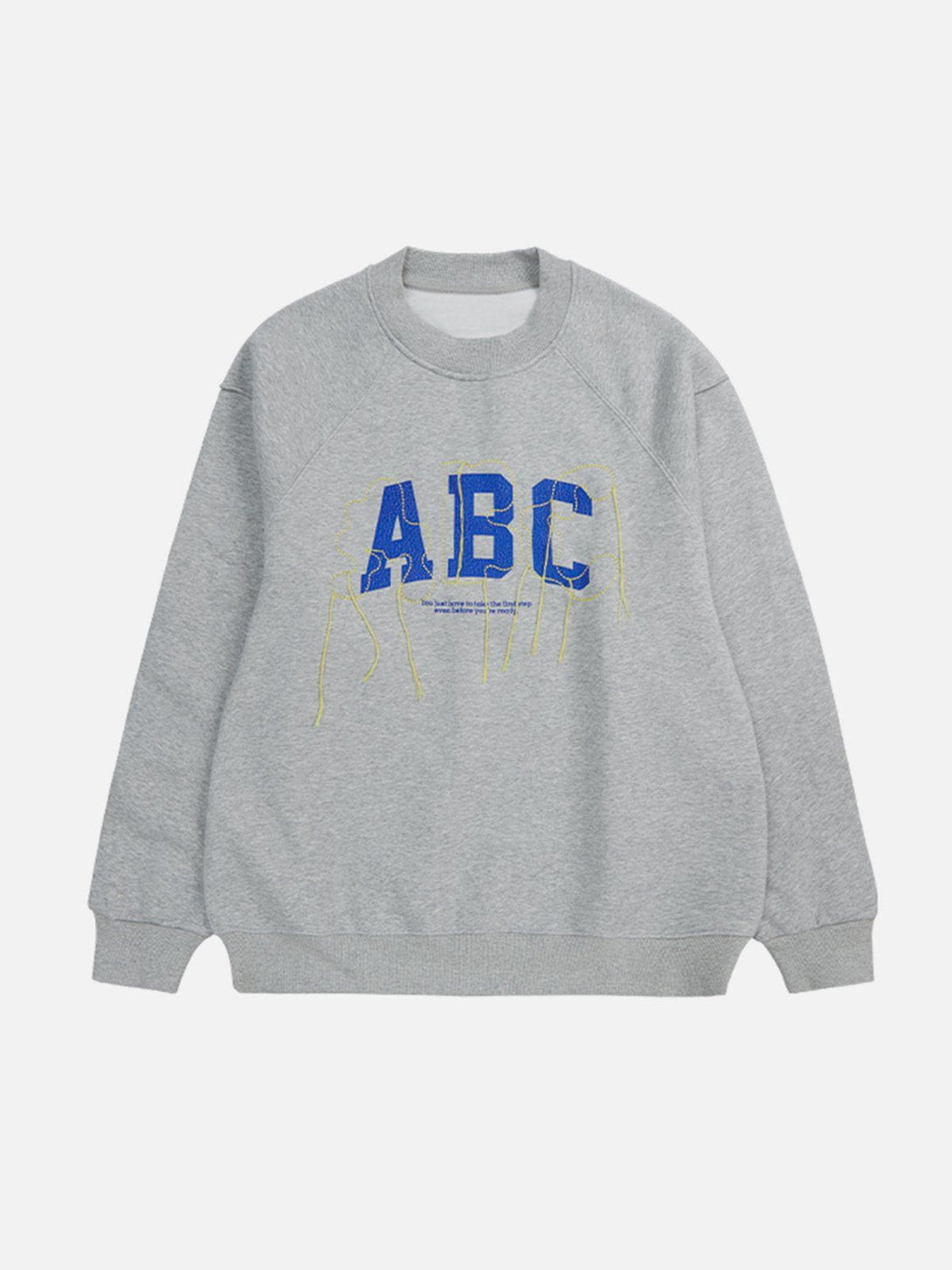 Lacezy - "ABC" Embroidery Print Sweatshirt- Streetwear Fashion - lacezy.com