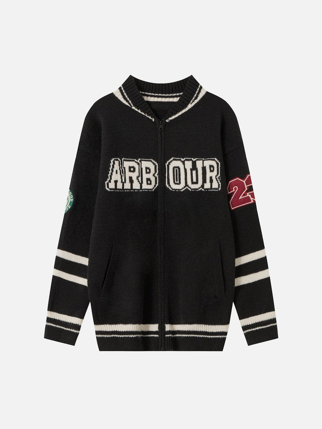 Lacezy - ARBOUR Embroidery Cardigan- Streetwear Fashion - lacezy.com