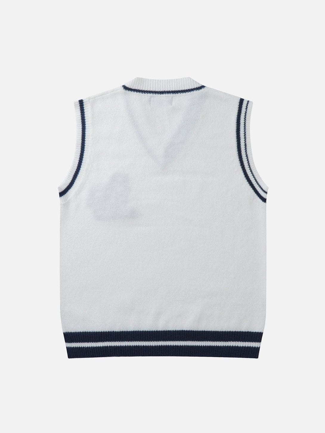 Lacezy - "AS" Jacquard Sweater Vest- Streetwear Fashion - lacezy.com