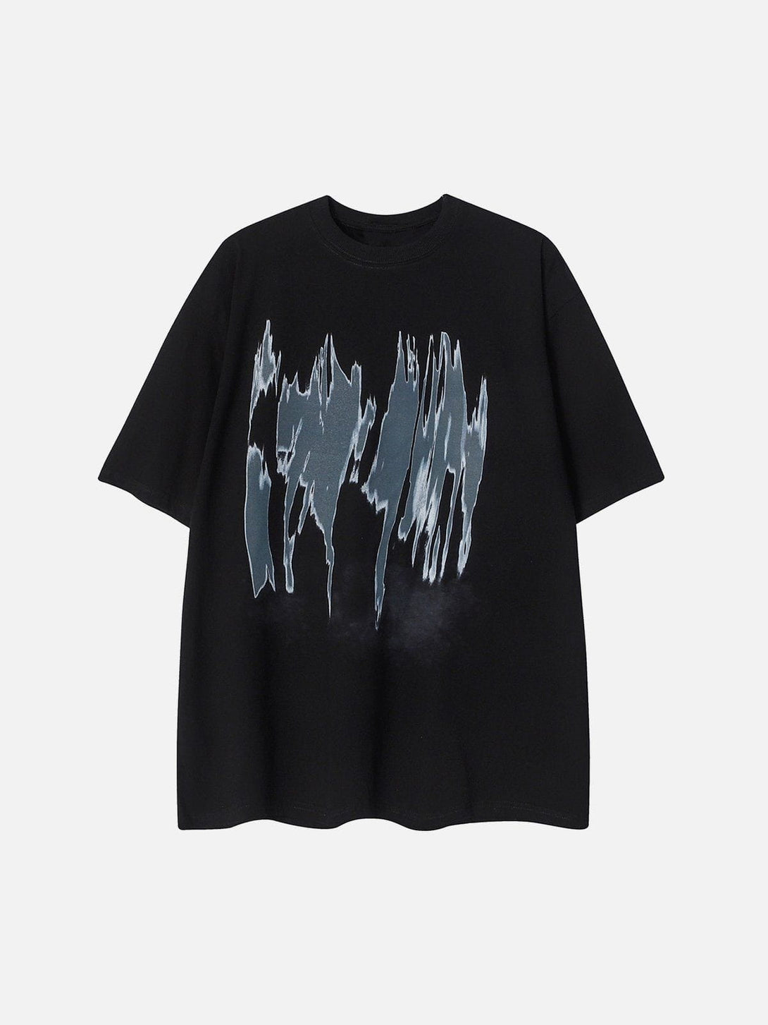 Lacezy - Abstract Figure Print Tee- Streetwear Fashion - lacezy.com