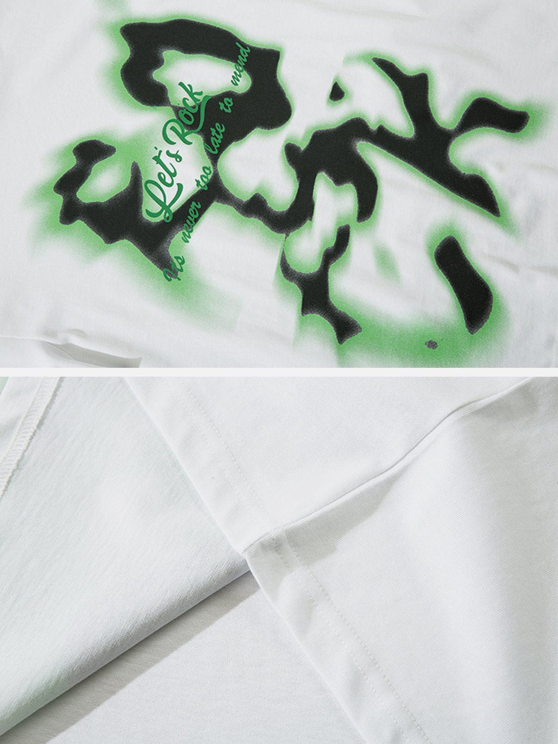 Lacezy - Abstract Graffiti Print Tee- Streetwear Fashion - lacezy.com