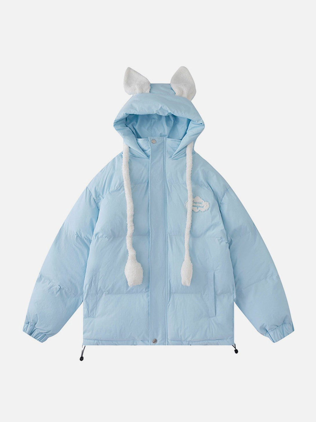 Lacezy - Airbag Bunny Ear Design Winter Coat- Streetwear Fashion - lacezy.com