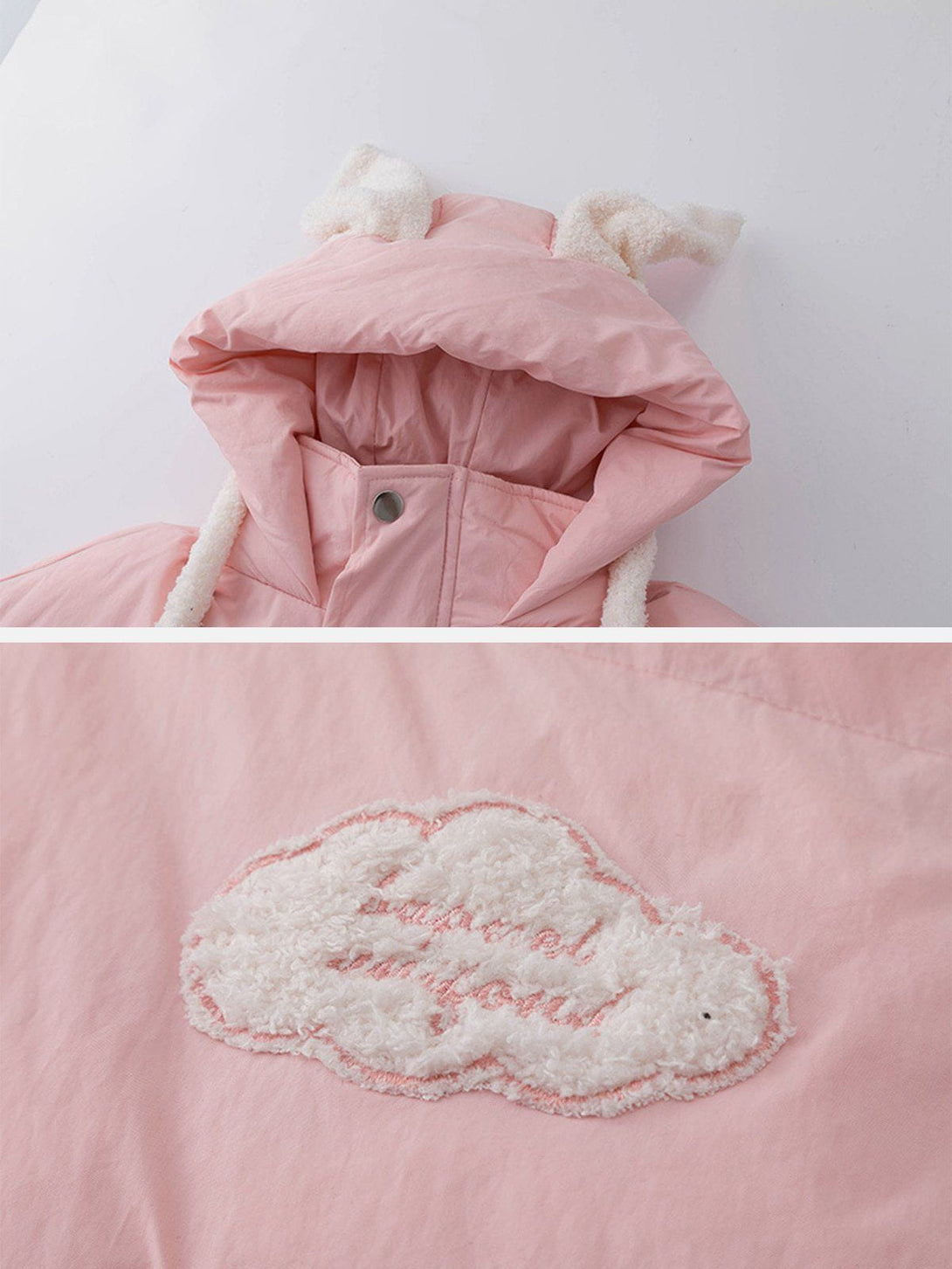 Lacezy - Airbag Bunny Ear Design Winter Coat- Streetwear Fashion - lacezy.com