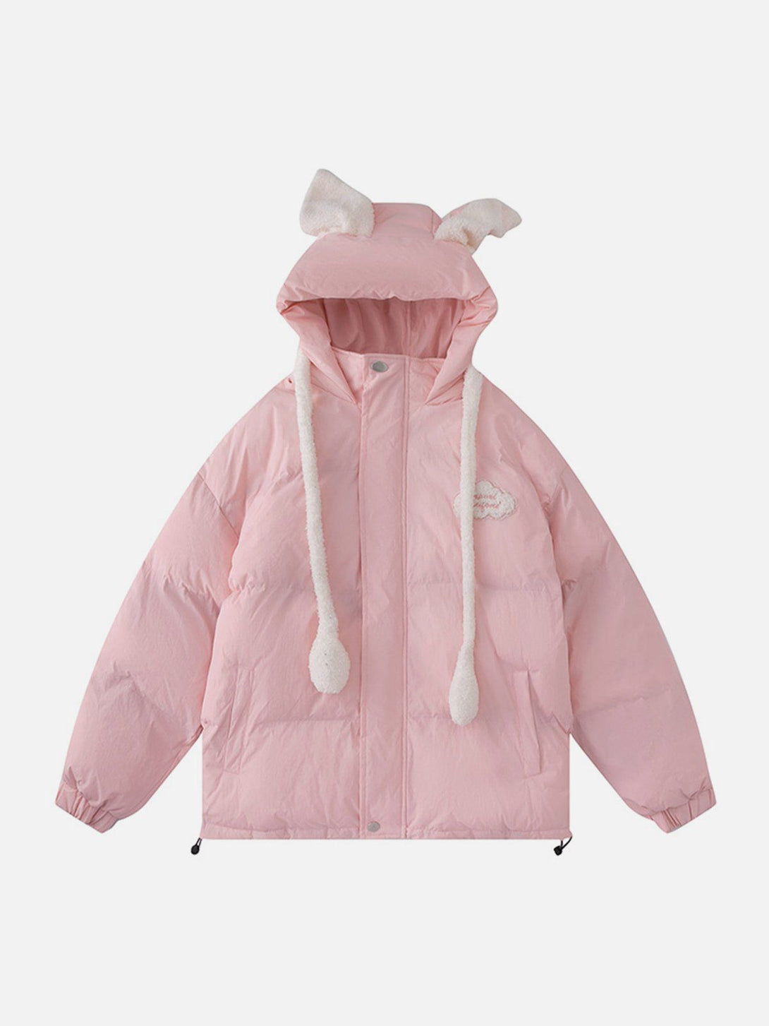 Lacezy - Airbag Bunny Ear Design Winter Coat- Streetwear Fashion - lacezy.com