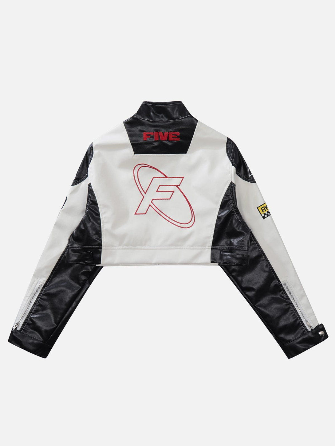 Lacezy - Ambition Motorcycle Crop Jacket- Streetwear Fashion - lacezy.com