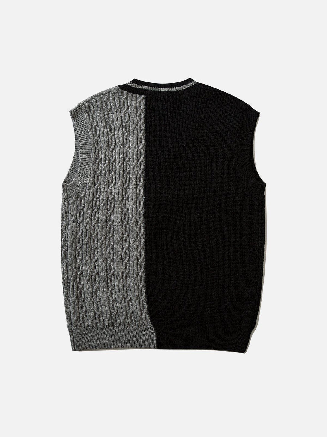 Lacezy - "Andreilee" Print Sweater Vest- Streetwear Fashion - lacezy.com