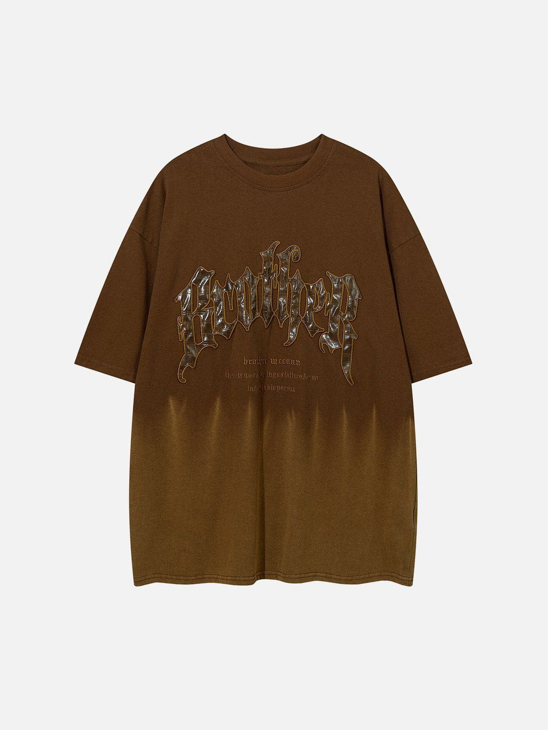 Lacezy - Applique Embroidery Gradient Tee- Streetwear Fashion - lacezy.com