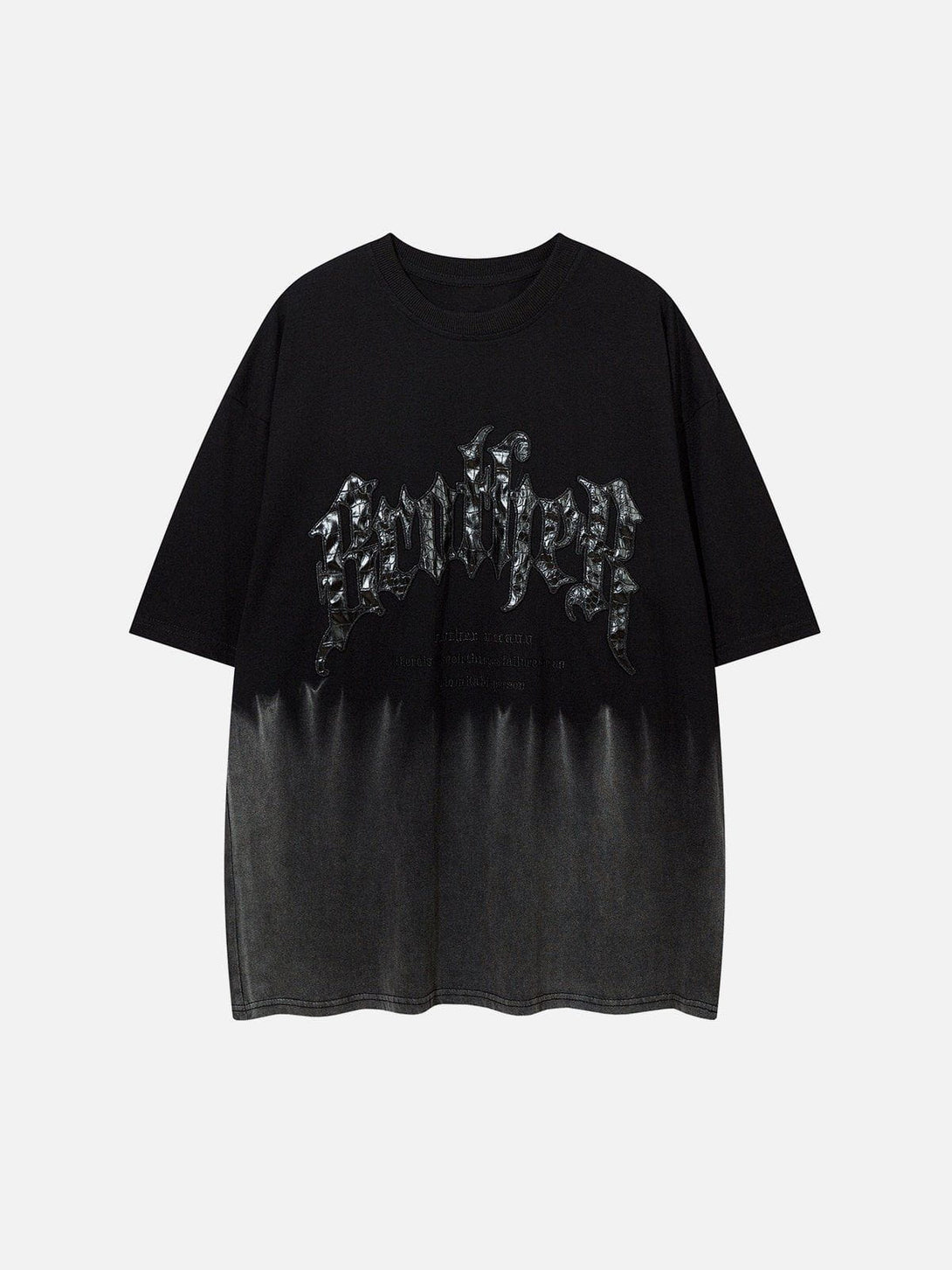 Lacezy - Applique Embroidery Gradient Tee- Streetwear Fashion - lacezy.com