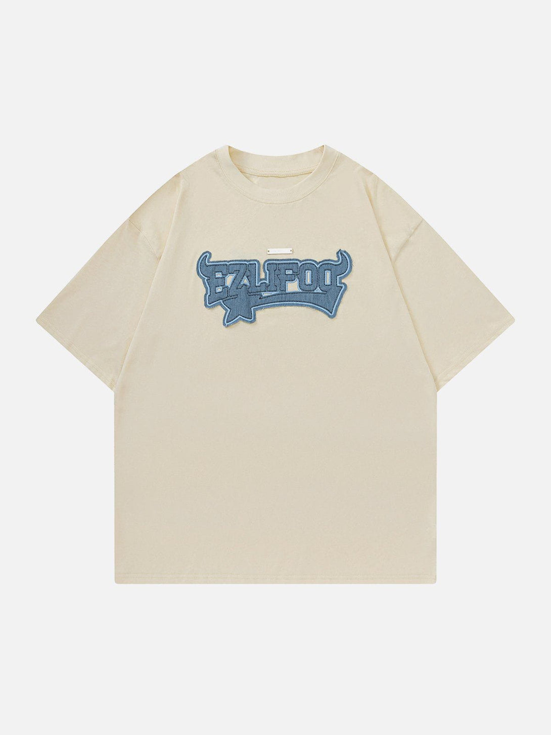 Lacezy - Applique Embroidery Tee- Streetwear Fashion - lacezy.com