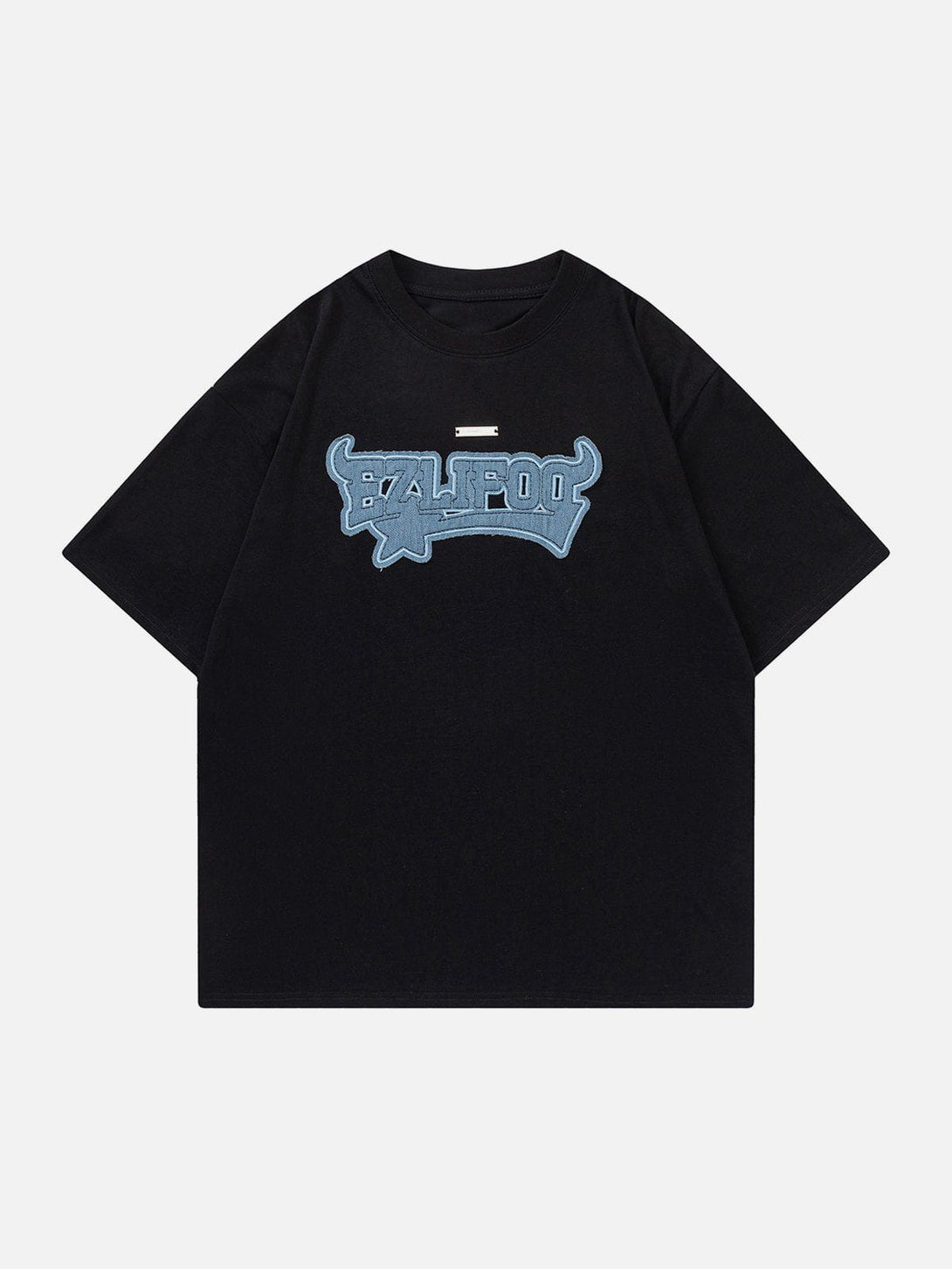 Lacezy - Applique Embroidery Tee- Streetwear Fashion - lacezy.com