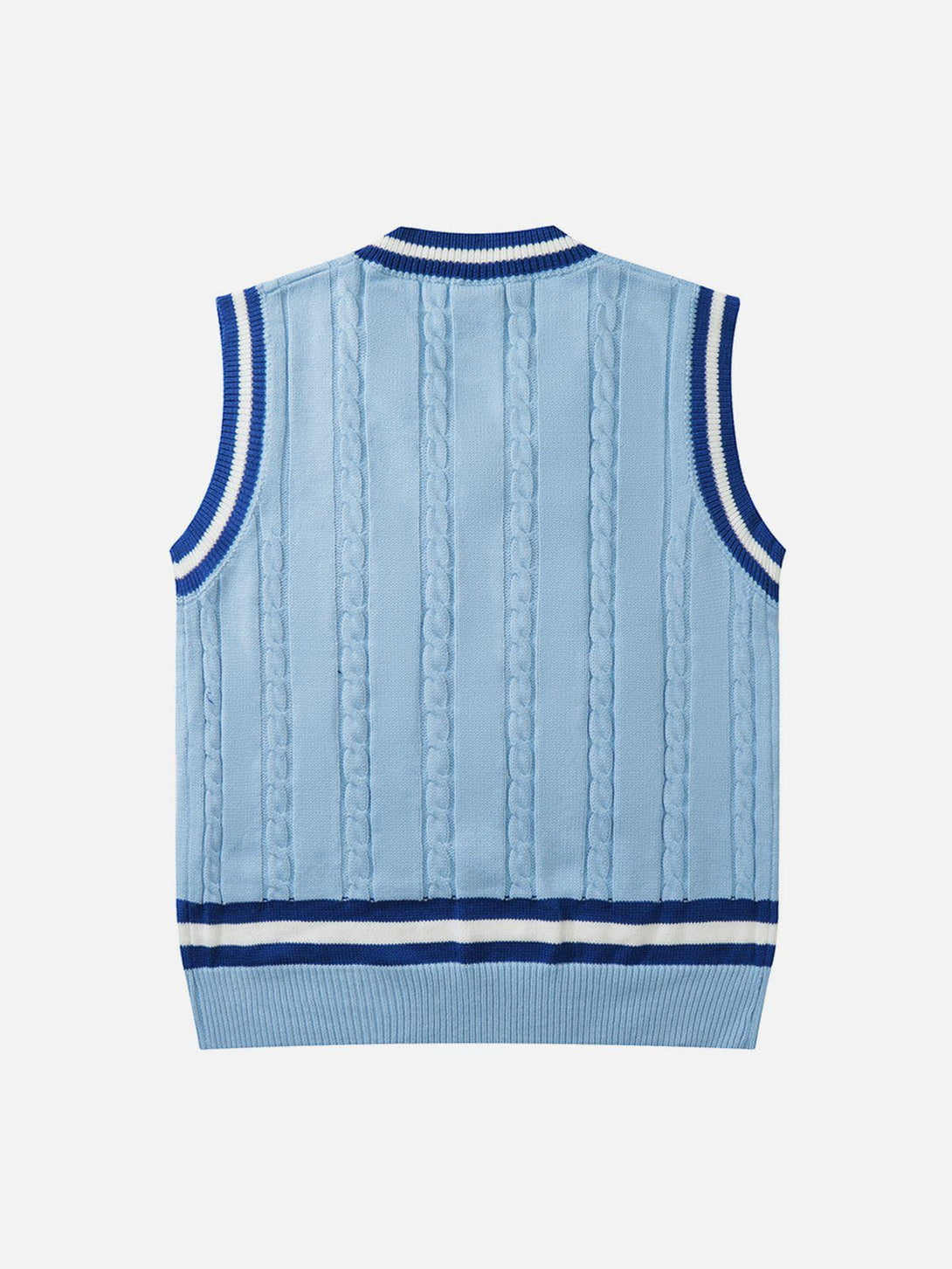 Lacezy - "B" Embroidered Sweater Vest- Streetwear Fashion - lacezy.com