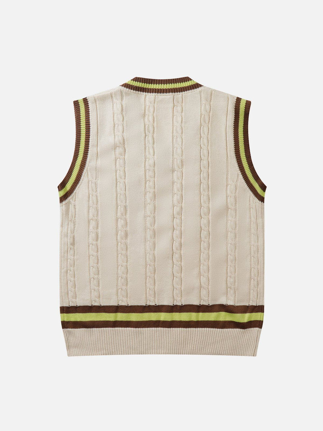 Lacezy - "B" Embroidered Sweater Vest- Streetwear Fashion - lacezy.com