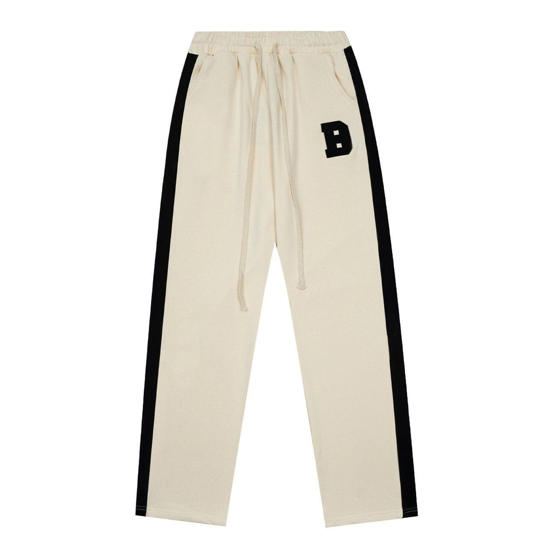 Lacezy - "B" Letter Embroidery Pants- Streetwear Fashion - lacezy.com