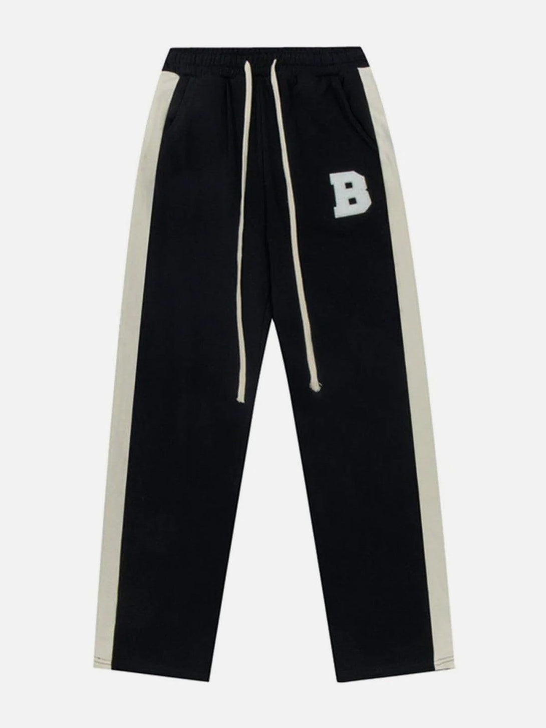 Lacezy - "B" Letter Embroidery Pants- Streetwear Fashion - lacezy.com