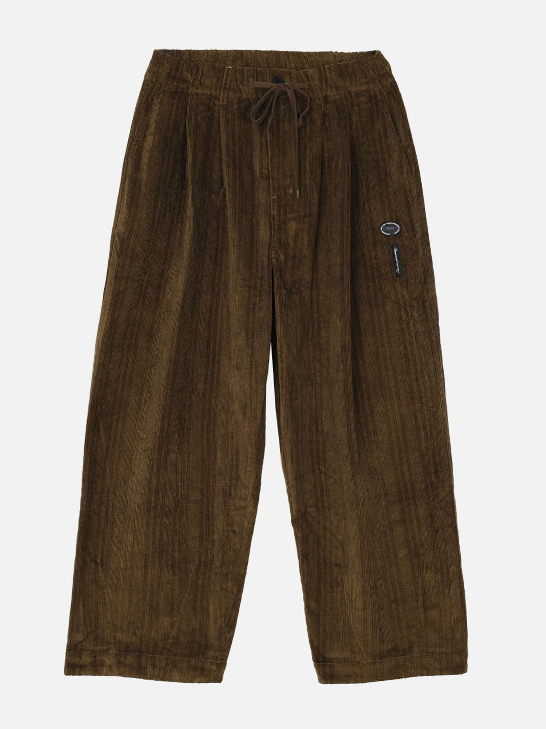 Lacezy - Badge Corduroy Sweatpants- Streetwear Fashion - lacezy.com