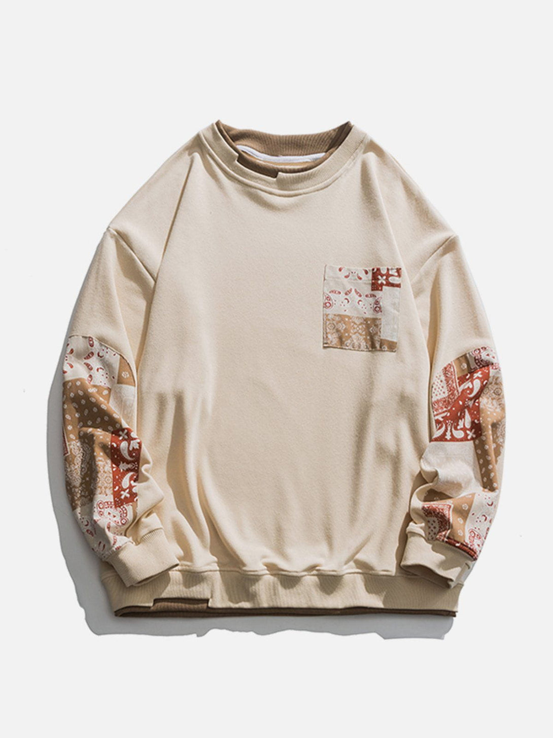 Lacezy - Bandana Fake Two Sweatshirt- Streetwear Fashion - lacezy.com