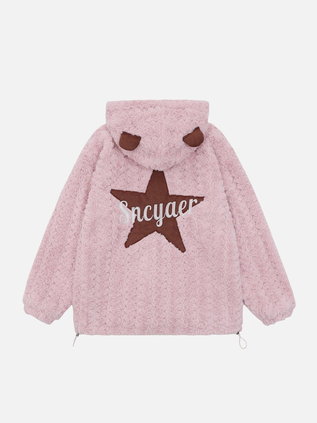 Lacezy - Bear Ear Zip-up Hoodie- Streetwear Fashion - lacezy.com