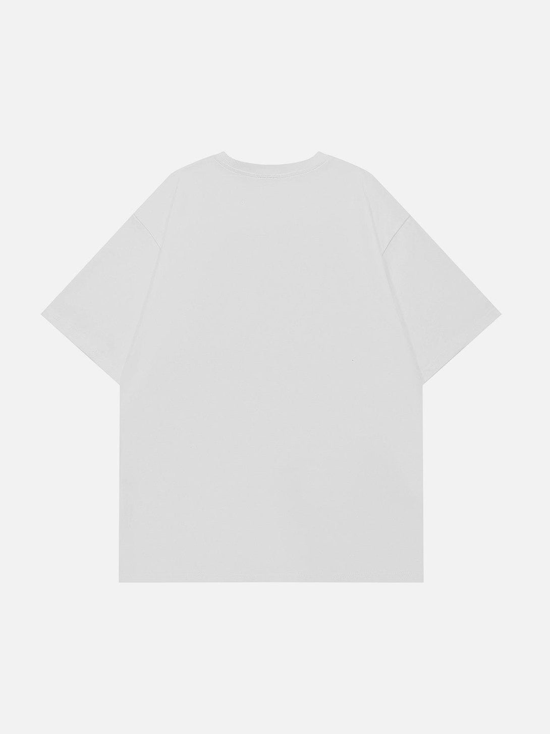 Lacezy - Bear Letter Print Tee- Streetwear Fashion - lacezy.com