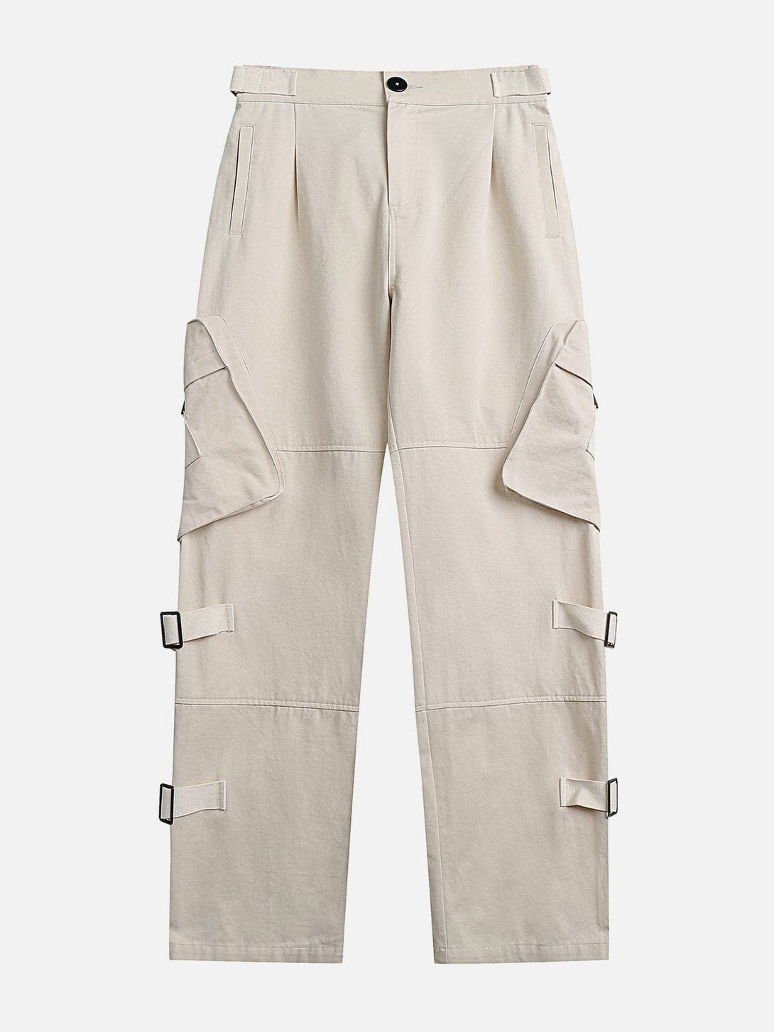 Lacezy - Beveled Large Pocket Cargo Pants- Streetwear Fashion - lacezy.com