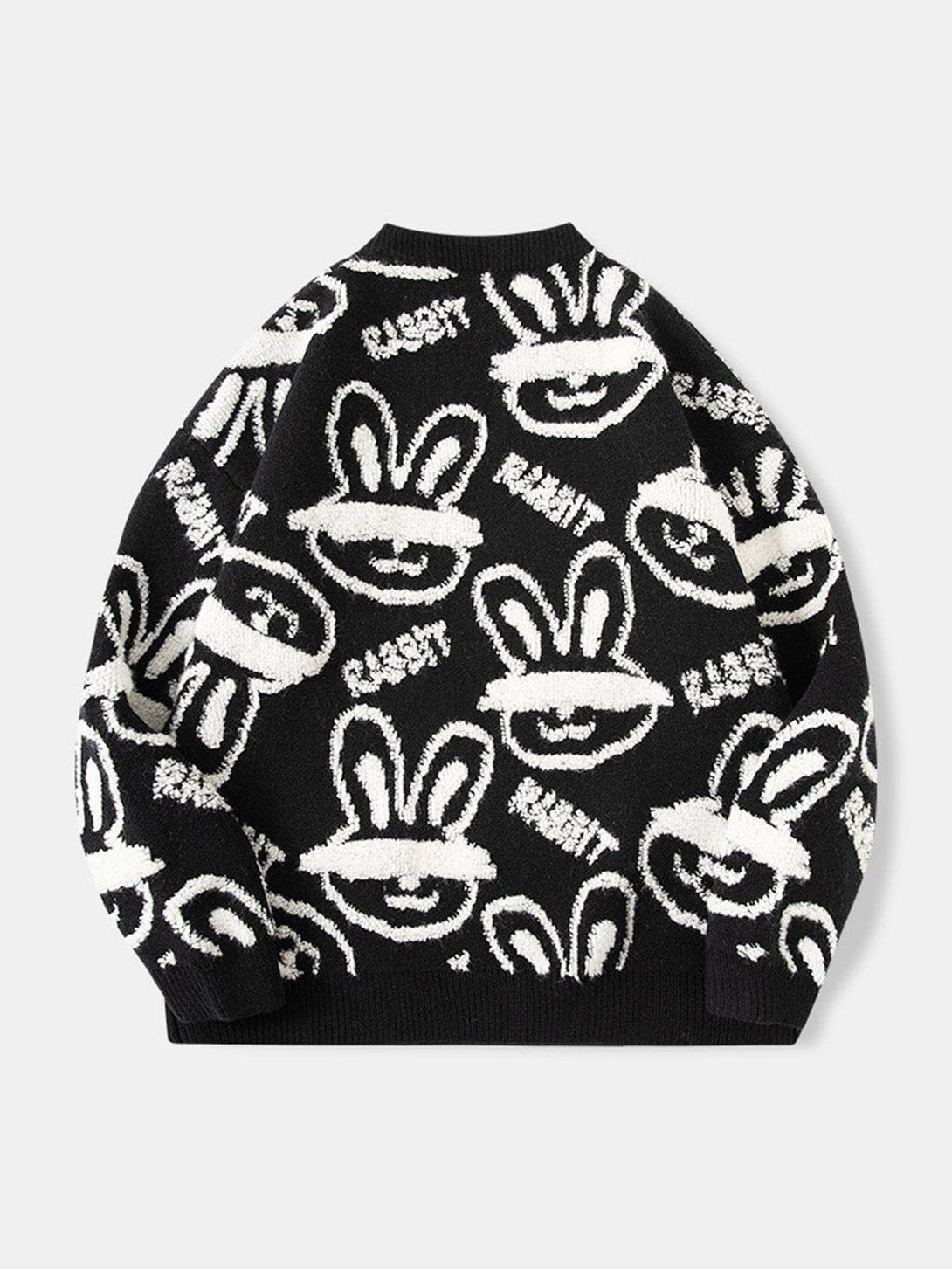 Lacezy - Blindfolded Rabbit Knit Sweater- Streetwear Fashion - lacezy.com