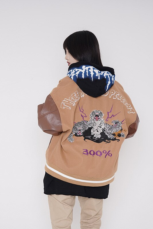 Lacezy - Brown THP Jacket- Streetwear Fashion - lacezy.com