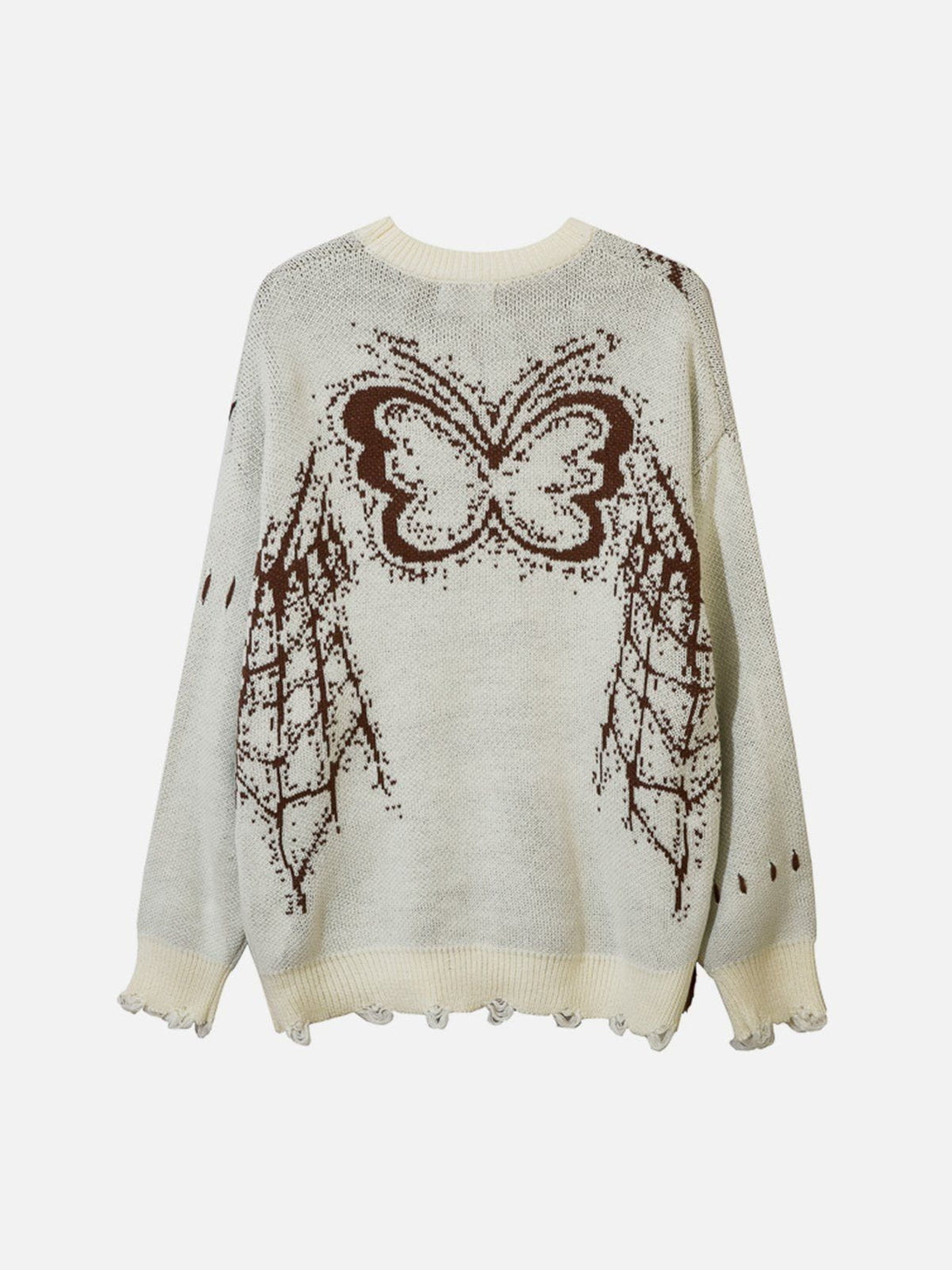 Lacezy - Butterfly Embroidery Sweater- Streetwear Fashion - lacezy.com